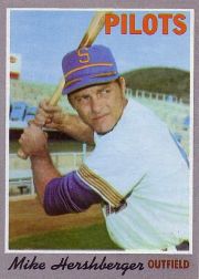 1970 Topps Baseball Cards      596     Mike Hershberger